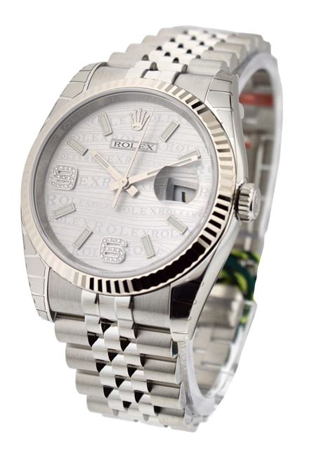 rolex datejust 36mm in acciaio ref 116234|rolex fluted bezel.